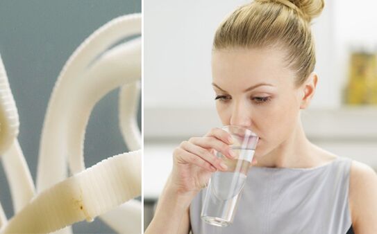 drinking water when cleansing from parasites